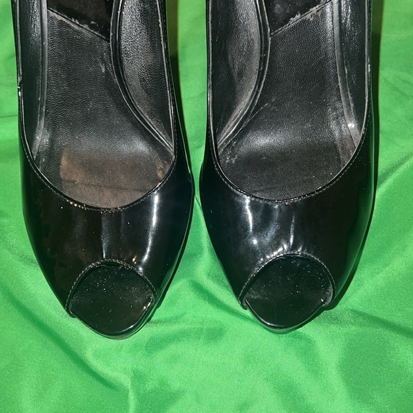 Preloved Dior Elegant Black Peep-Toe Heels size 40 - Picture 8 of 16